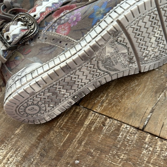 El Vaquero Italy Indio Mocc Boot NWT Freedom Flower - Picture 6 of 17